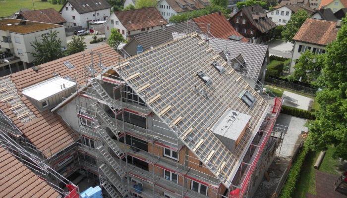 Dachstühle erstellen - Überbauung Romanum Pfäffikon ZH