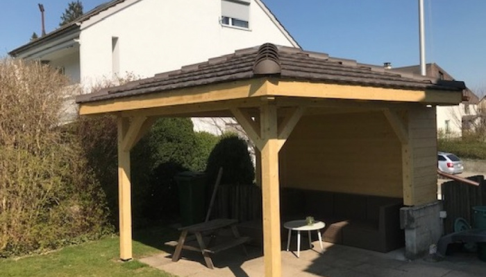 Gartenpavillon aus Fichtenholz