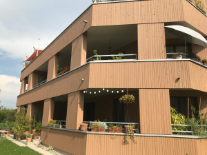 Holzelementbau mit zeitgemässer Architektur